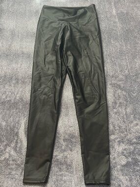 SHEIN Black Faux Leather Leggings for Women